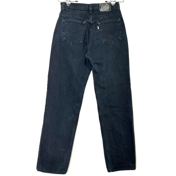 Levi’s Silvertab Black Jeans Loose Denim Pants Size 7 28x31 Vintage Y2K 90s USA - Picture 2 of 13